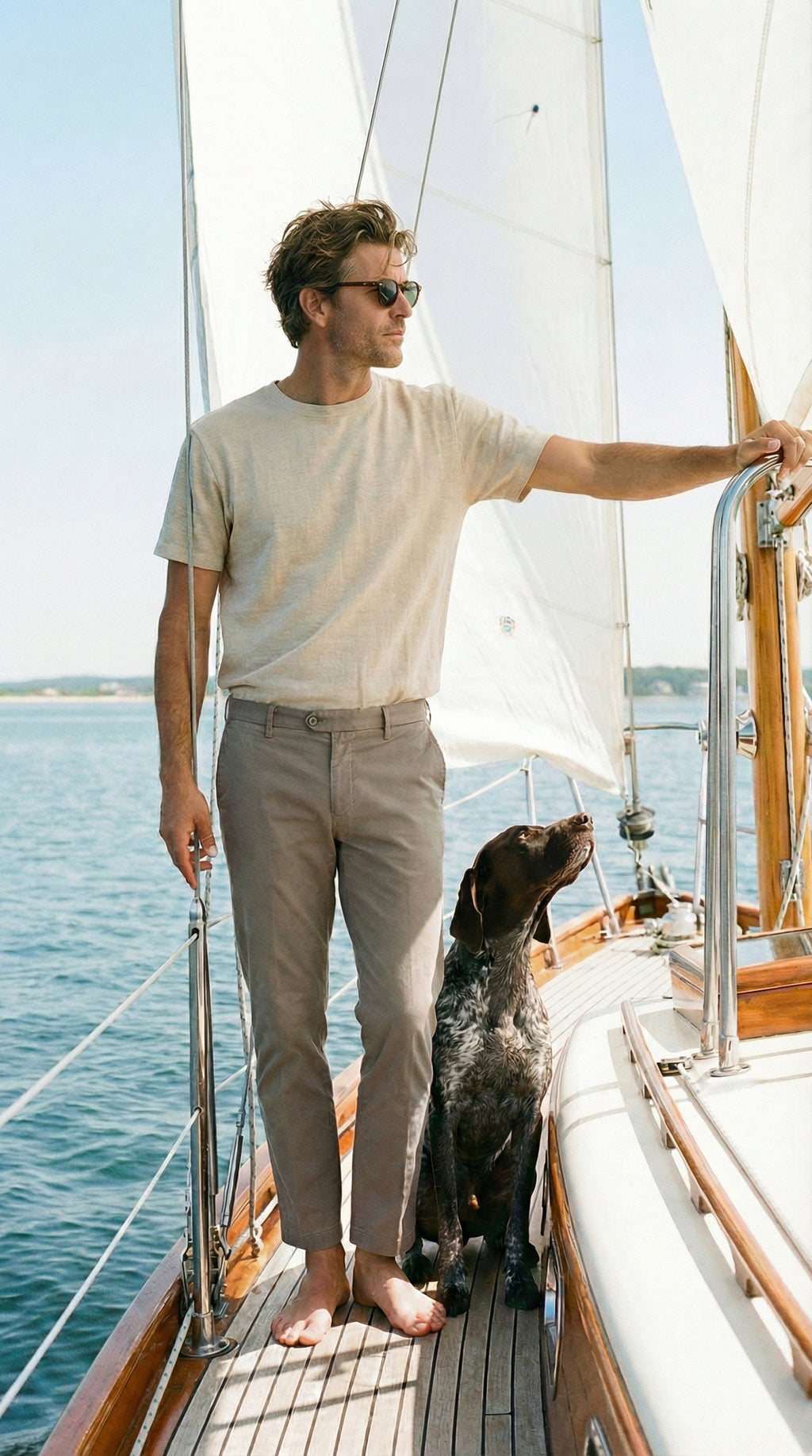 New York pantalone chino uomo in gabardina stretch regular fit ①