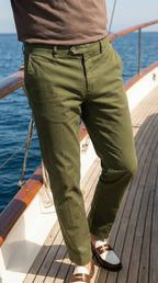 New York men's chino pants in stretch gabardine regular fit ①
