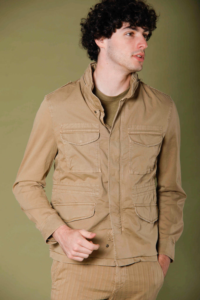 image 1 of men's field jacket model m74 in stretch twill color kaki by mason's 