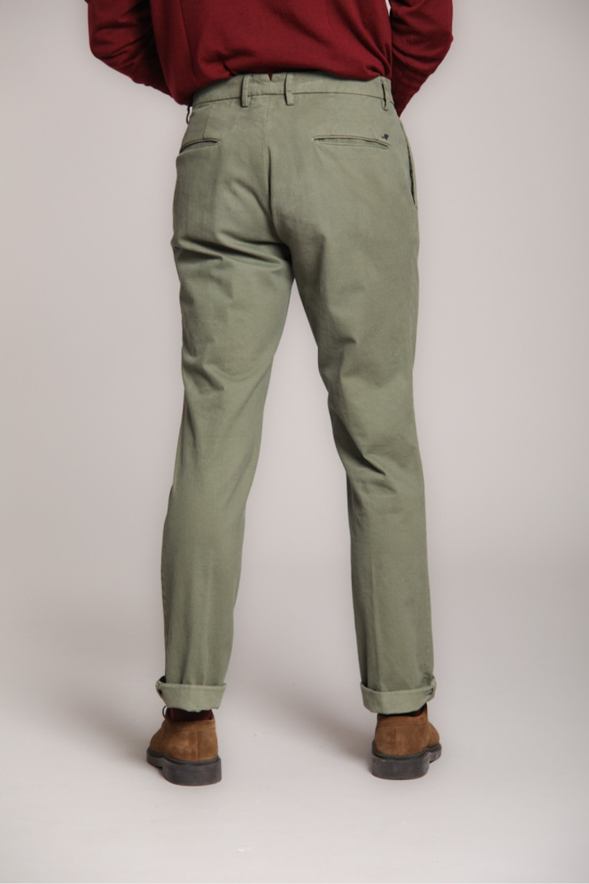 New York Time 2 Pinces pantalon chino homme en coton et laine regular fit