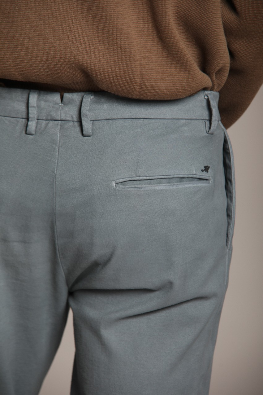 New York Time 2 Pinces men's chino pants in cotton and wool regular fit