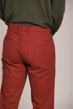 New York Time 2 Pinces men's chino pants in cotton and wool regular fit