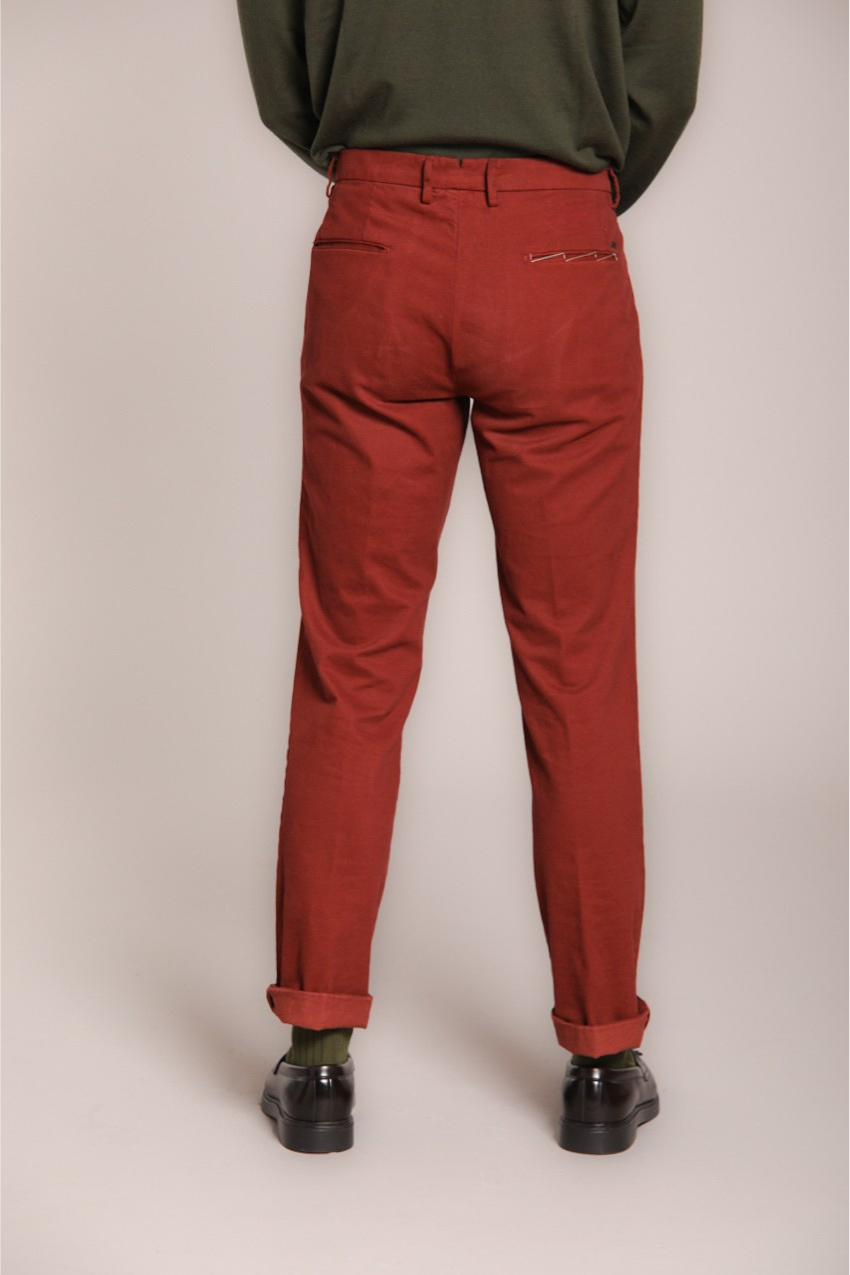 New York Time 2 Pinces men's chino pants in cotton and wool regular fit
