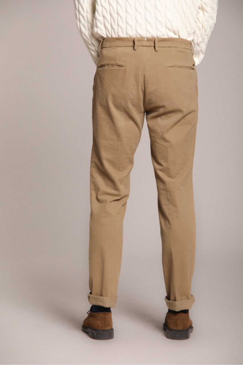 New York Time 2 Pinces pantalon chino homme en coton et laine regular fit