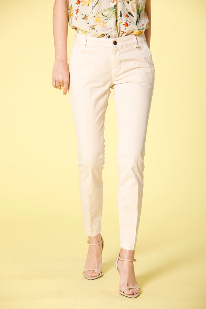 image 1 of women's chino pants in gabardine jaqueline archivio in pastelpink curvy fit by mason's 