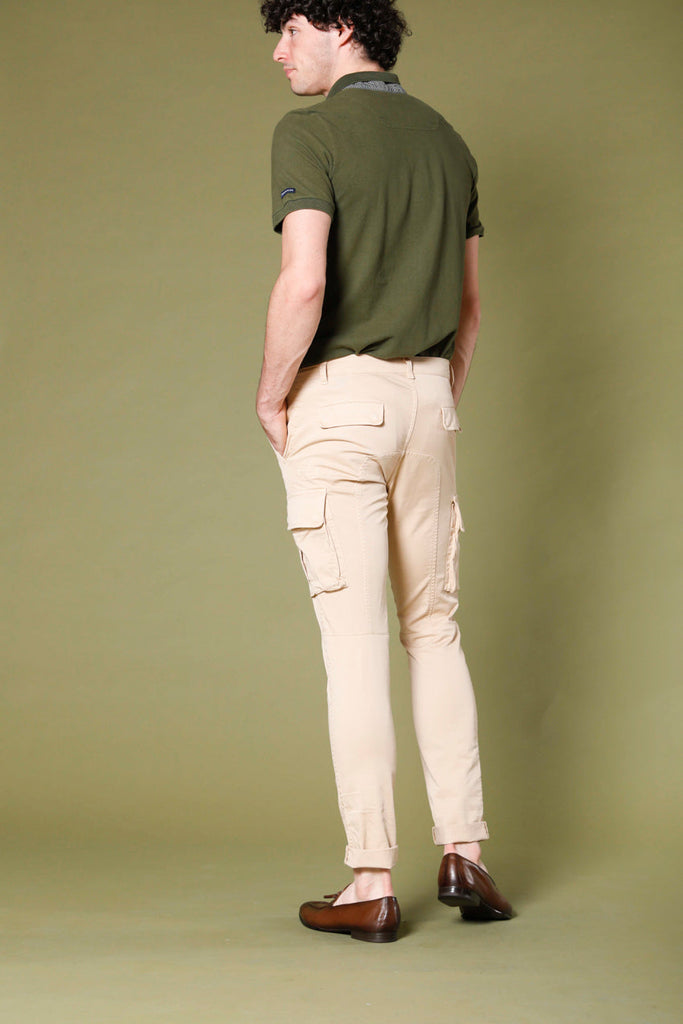 image 3 of men's polo in piquet with tailoring details leopardi model in green regular fit by Mason's 