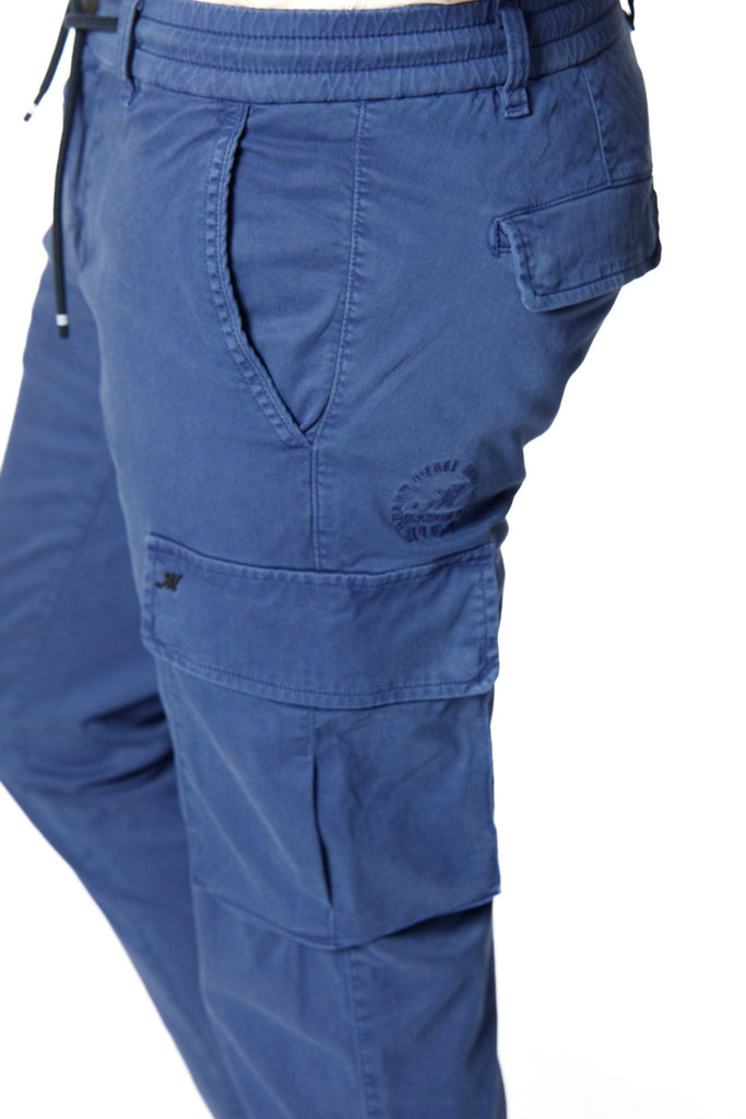 Chile Jogger man cargo pants in cotton and tencel extra slim