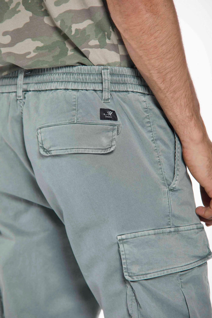 Chile Jogger man cargo pants in cotton and tencel extra slim