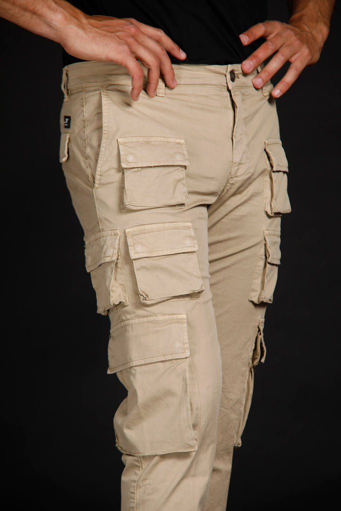 Caracas man cargo pants in stretch cotton limited edition regular ①
