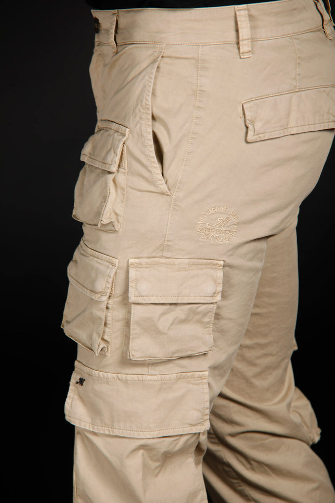 Caracas man cargo pants in stretch cotton limited edition regular ①