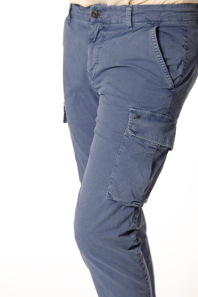 Chile pantalone cargo uomo in twill stretch con special washing extra slim fit - Mason's 