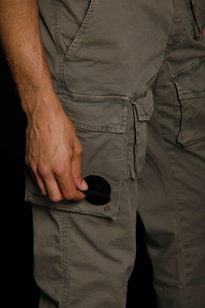 New snake man cargo pants in stretch cotton Logo edition carrot fit