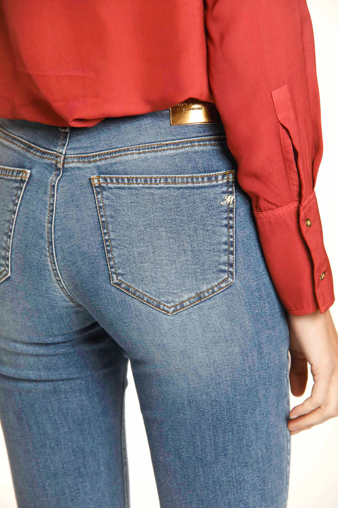 Olivia woman 5-pocket pants in stretch denim slim fit