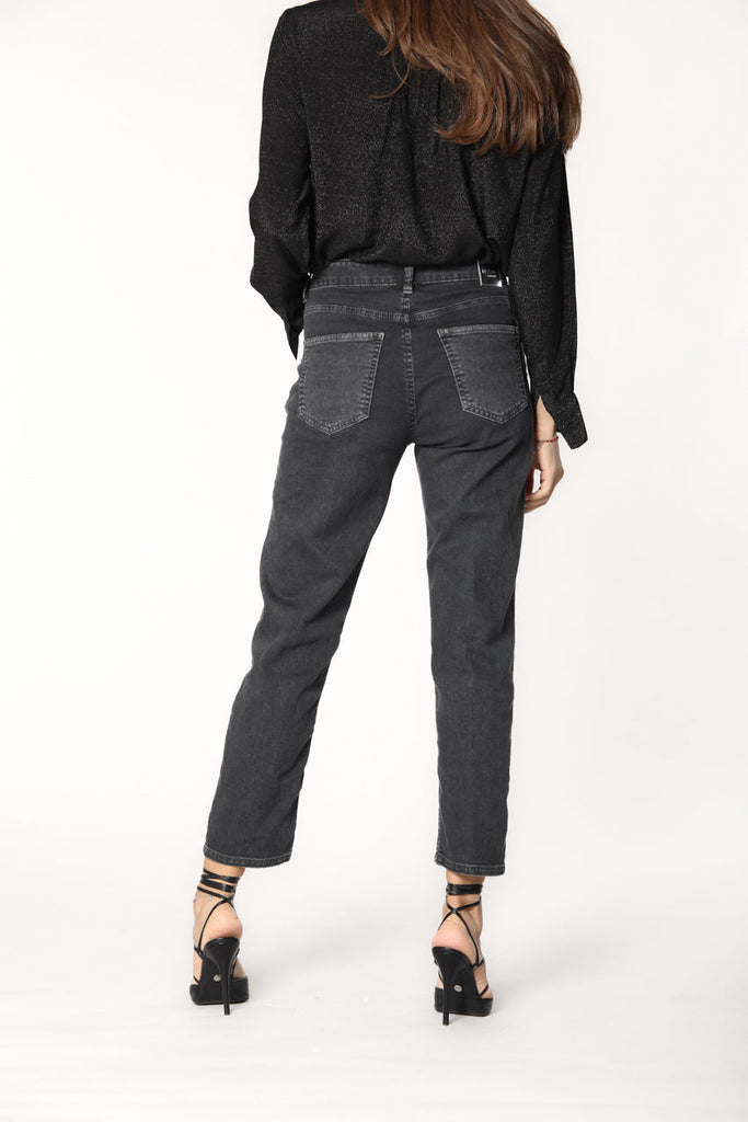 Immagine 6 di pantalone 5 tasche da donna in denim colore nero modello agnes di Mason's 