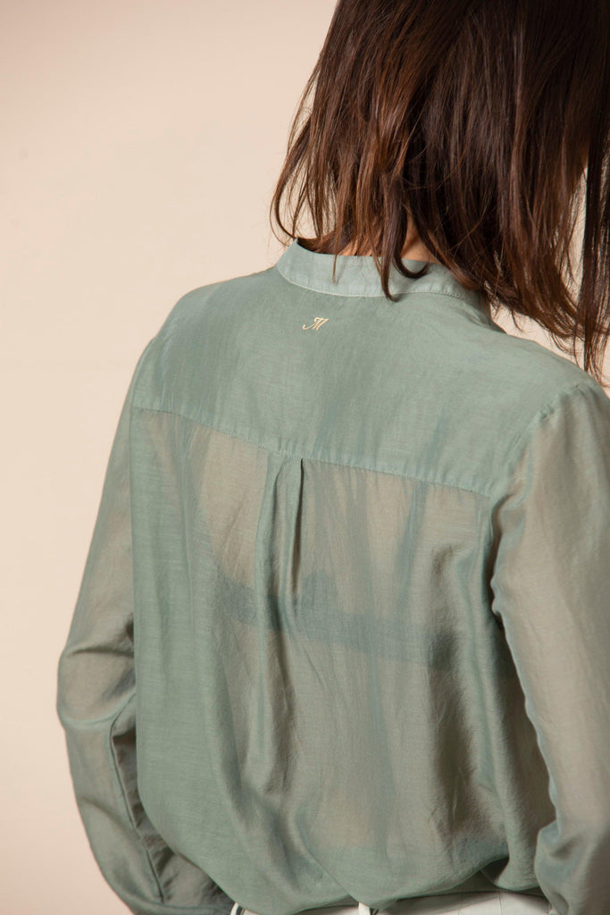 Ashley shirt woman shirt in cotton and silk with stitching detail