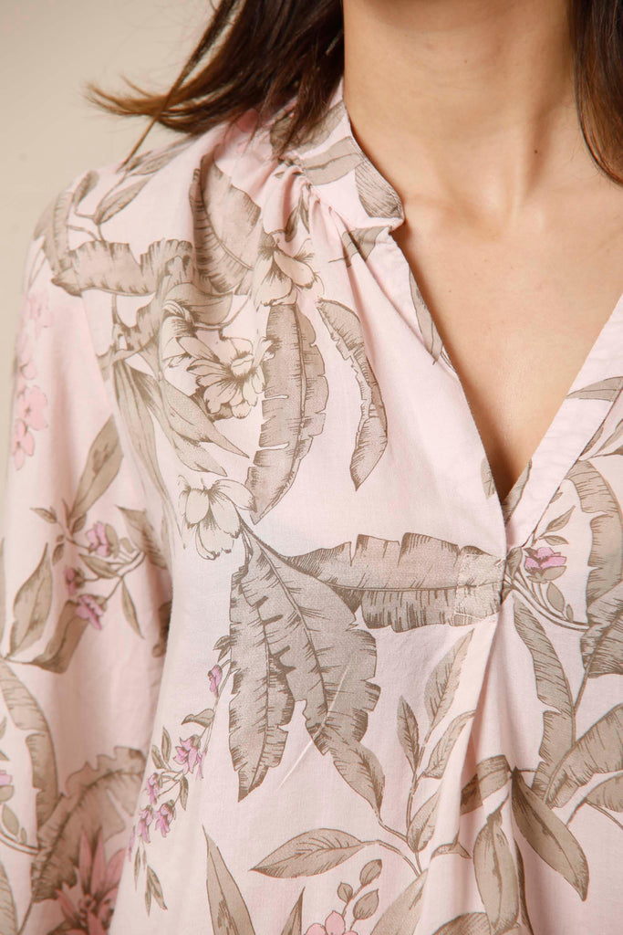 Adele camicia da donna a manica lunga in tencel con stampa floreale - Mason's 
