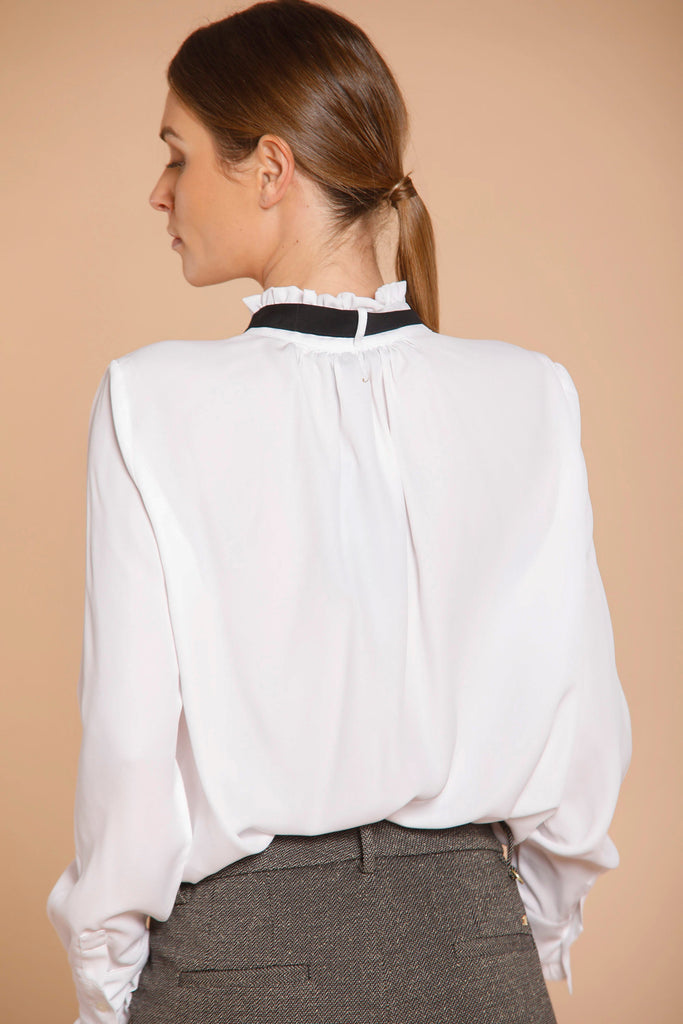 immagine 4 di camicia da donna in seta colore bianco modello Adele Icon di Mason's 
