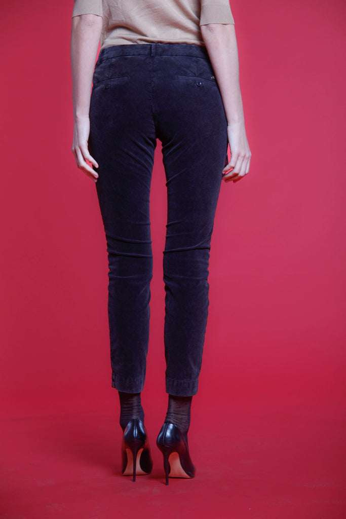 Picture 5 of chino trousers in black velvet Jaqueline Archivio by Mason’s 