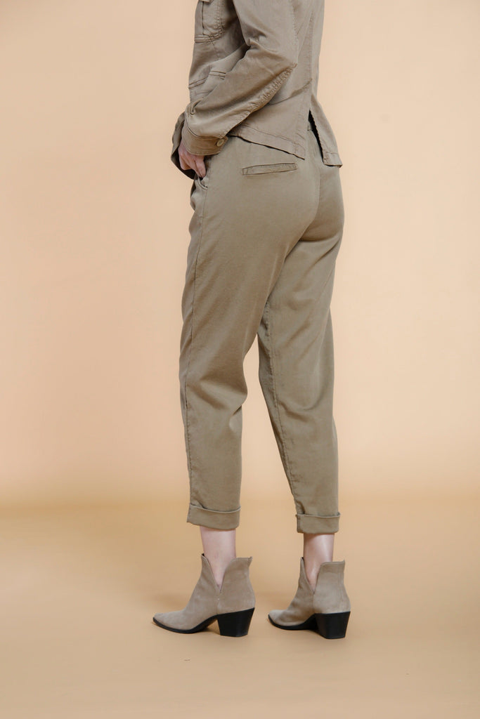 Easy Jogger woman chino trousers in knit jersey relaxed
