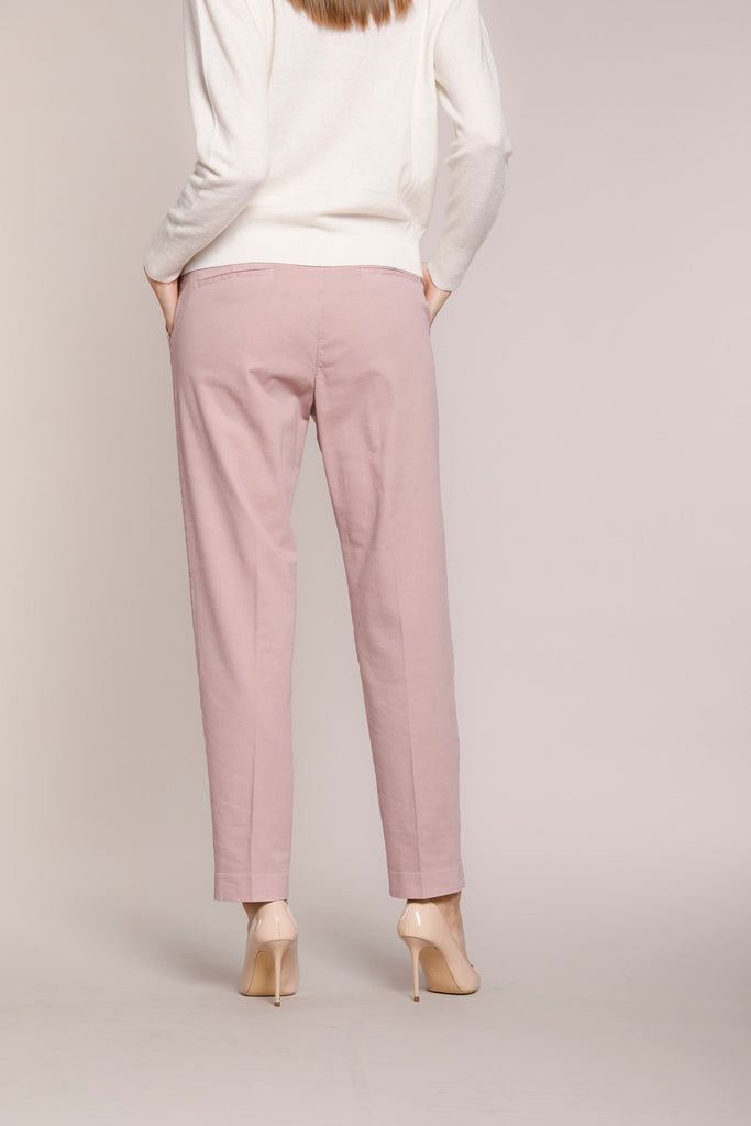 Immagine 4 di pantalone chino donna in gabardina color cipria modello New York di Mason's