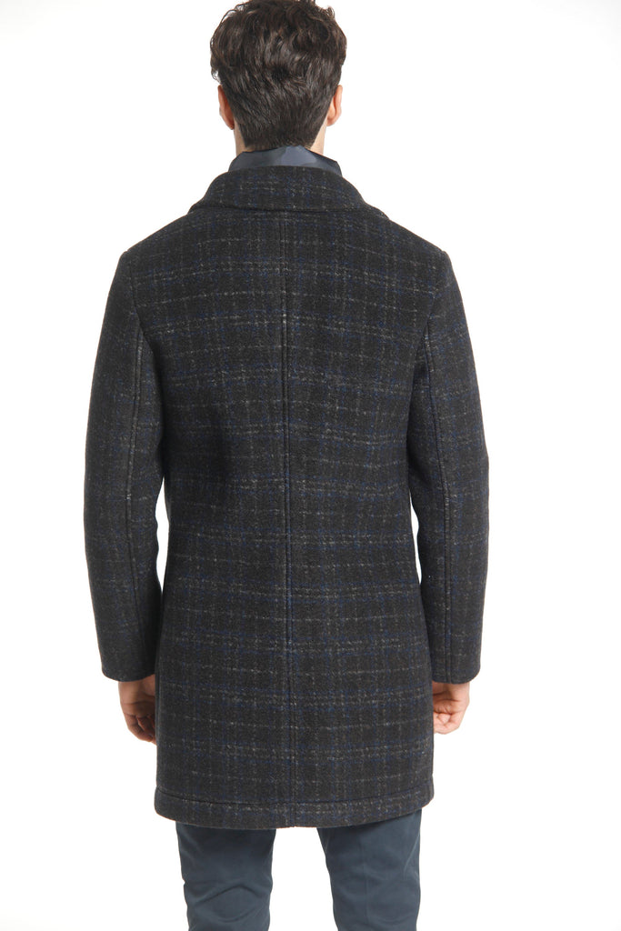 Los Angeles man wool cloth coat with shaded galles pattern