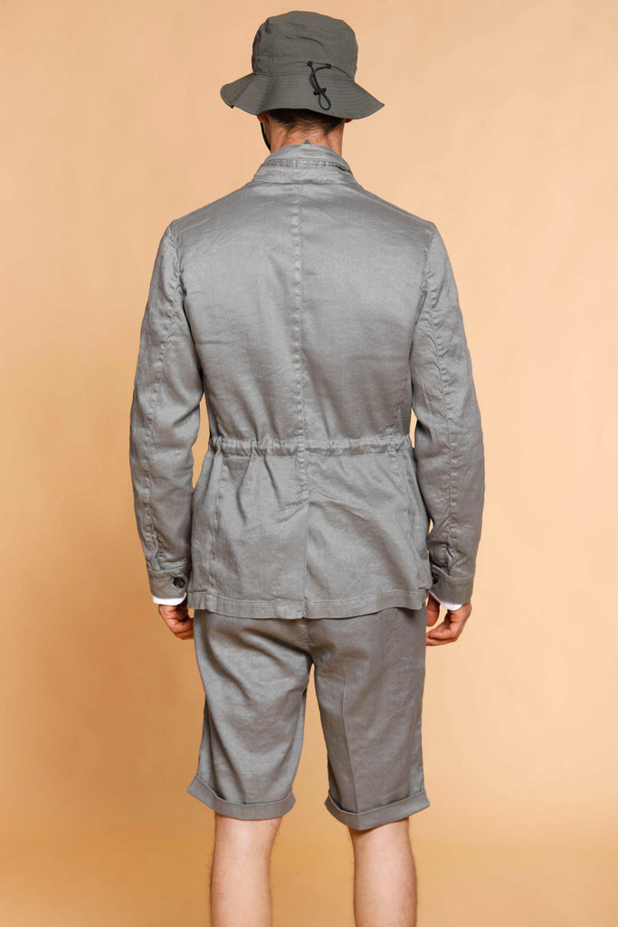 City Field man field jacket in linen and cotton