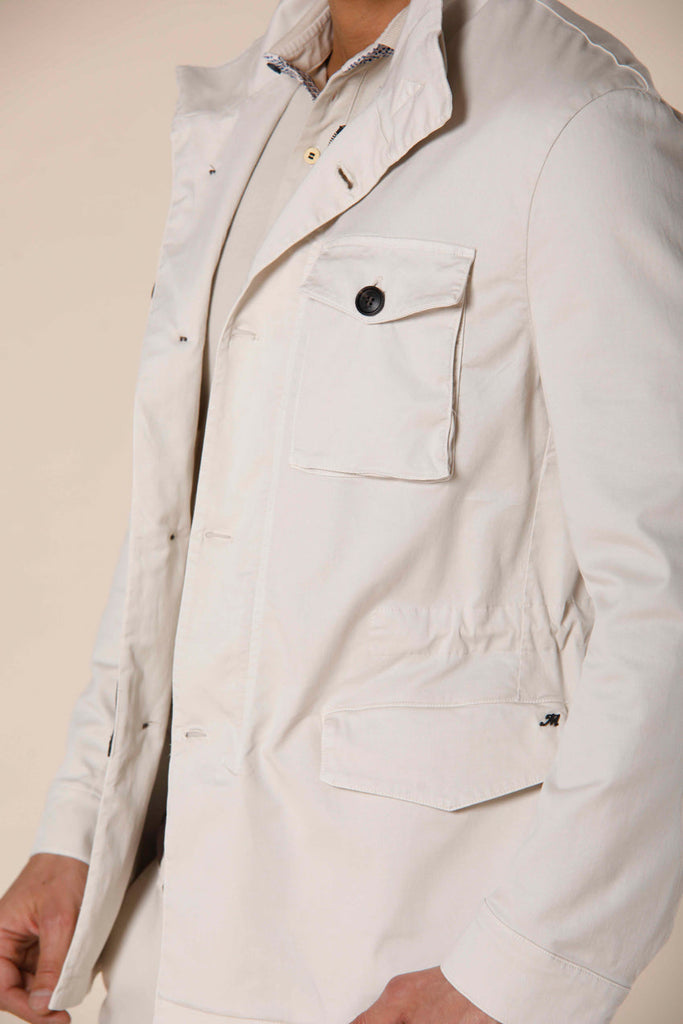 Immagine 4 di giacca uomo in cotone tencel color stucco modello City Field di Mason's