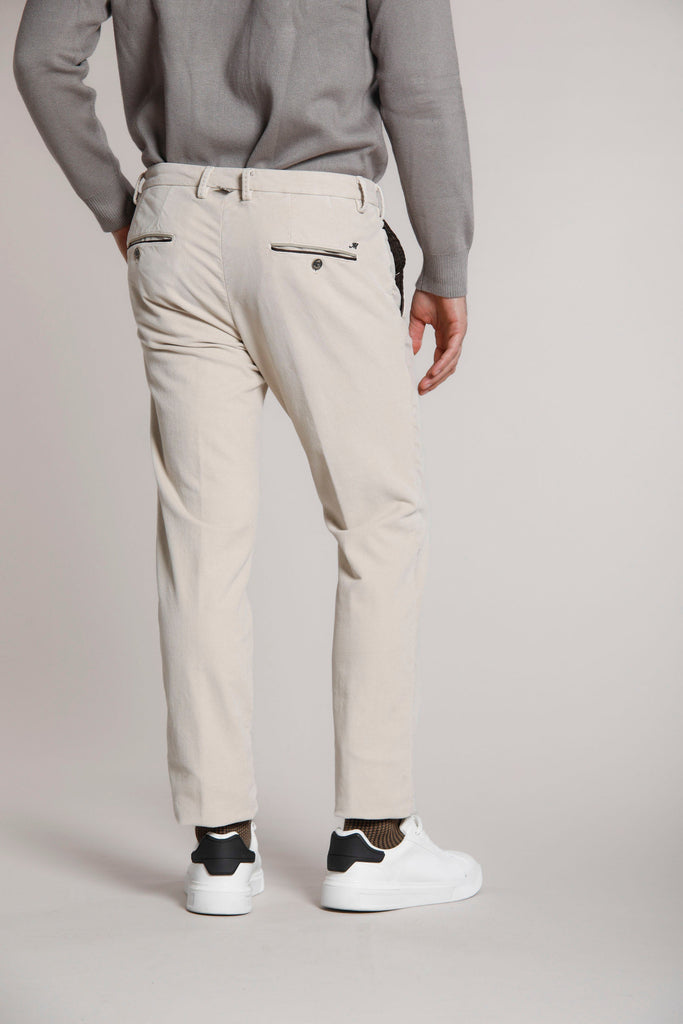 New York Plus man plush chino pants with velvet effect regular