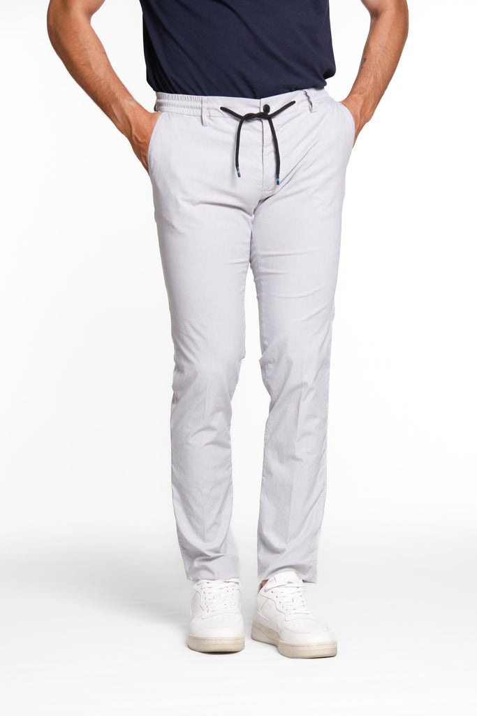 Milano Jogger man chino pants in tencel and cotton extra slim