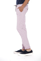 Milano Jogger - Chino-Jogginghose für Herren aus Baumwolle und Tencel extra slim Passform