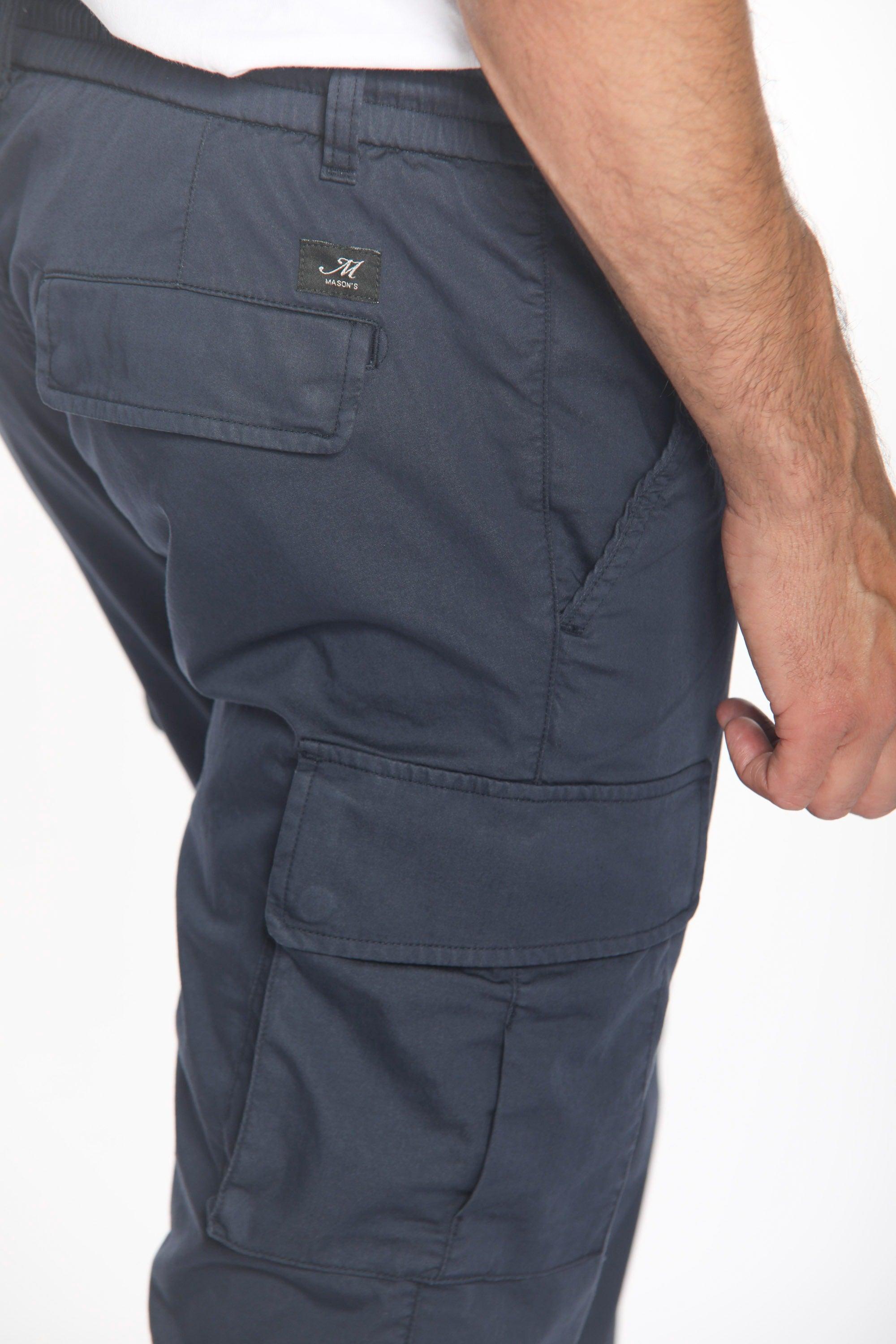 Chile Jogger Travel pantalone cargo jogger uomo in raso tecno stretch extra slim