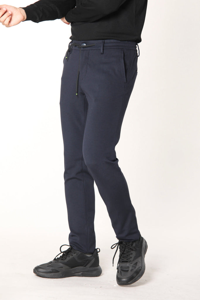 Milano Jogger man chino pants in technical jersey extra slim