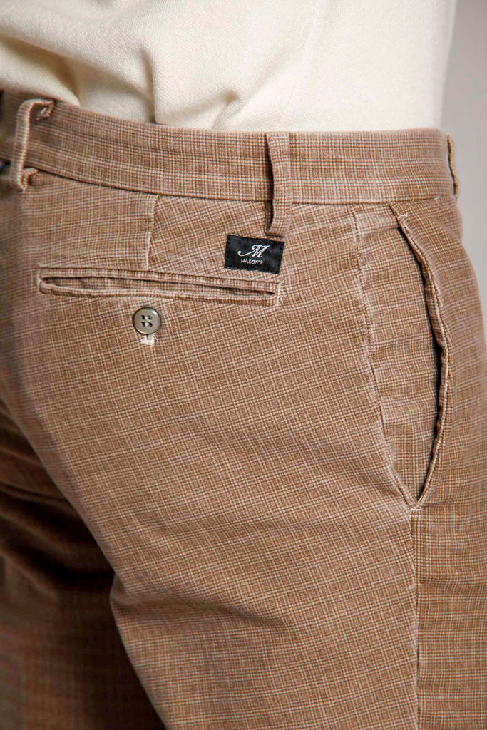 New York man cotton micro patterned chino pants regular