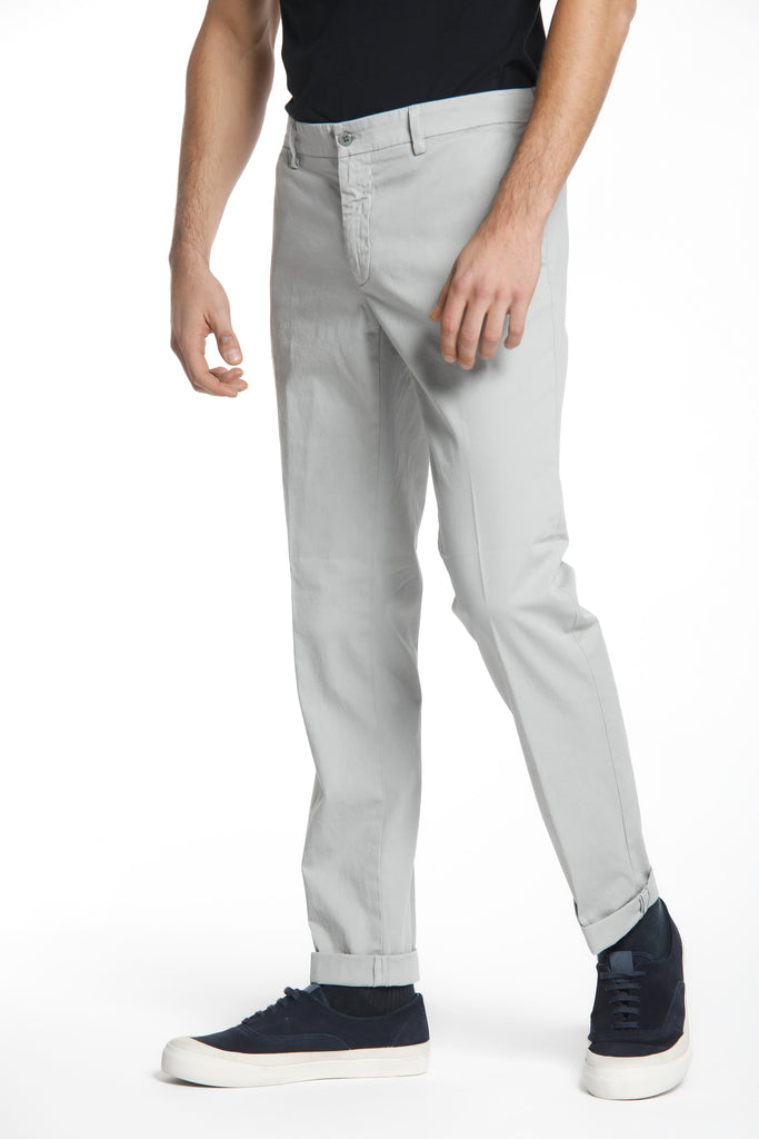 New York man chino pants in stretch satin regular
