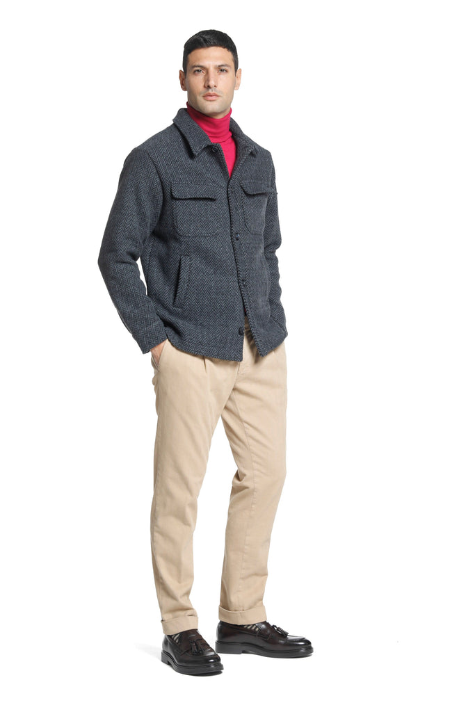 Genova Style man chino pants with resca weave regular