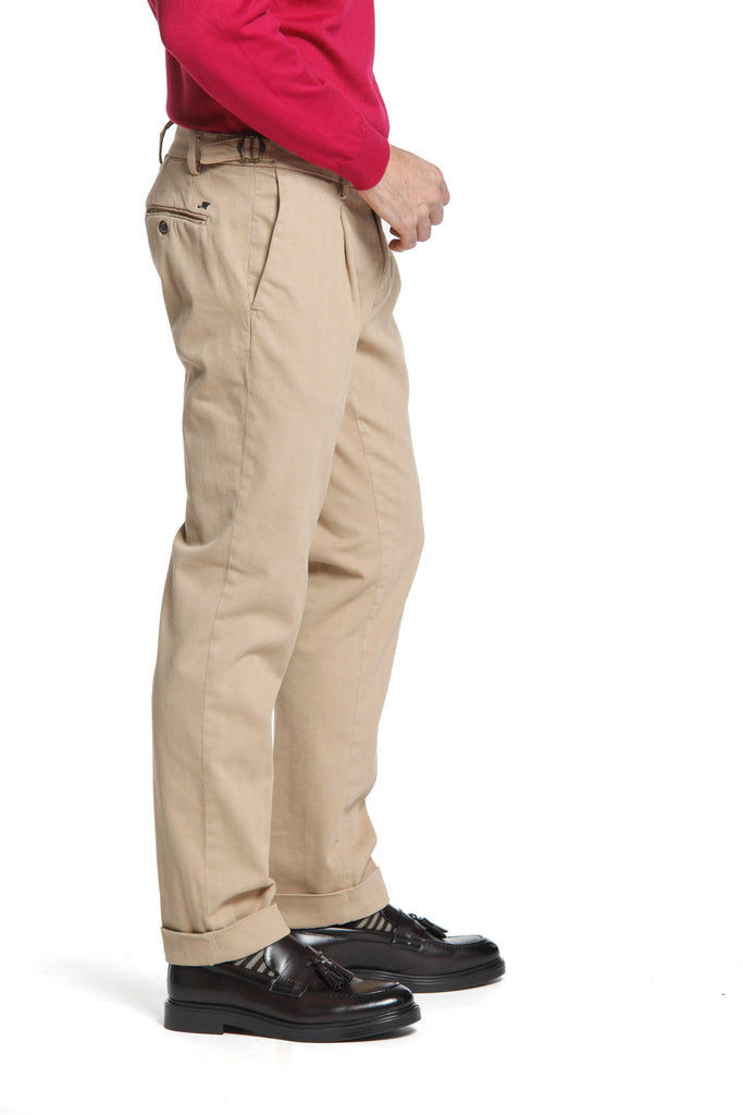 Genova Style man chino pants with resca weave regular