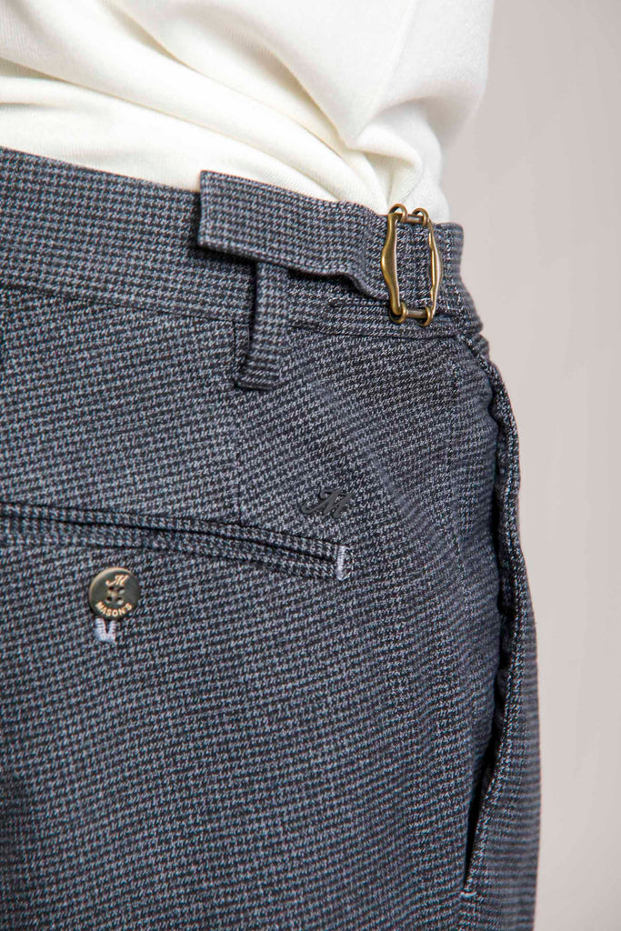 Genova Style man micro houndstooth chino pants regular
