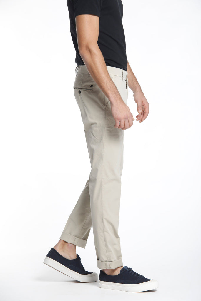 Milano Style man chino pants in stretch gabardine extra slim ①