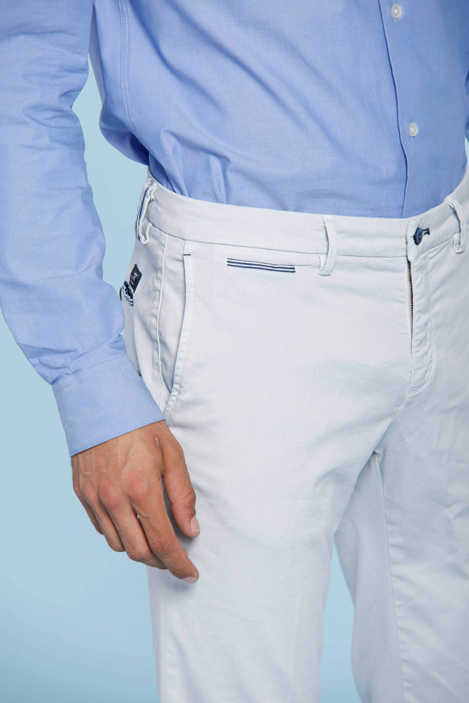 Forte dei Marmi Stripes man chino pants in cotton and tencel extra slim