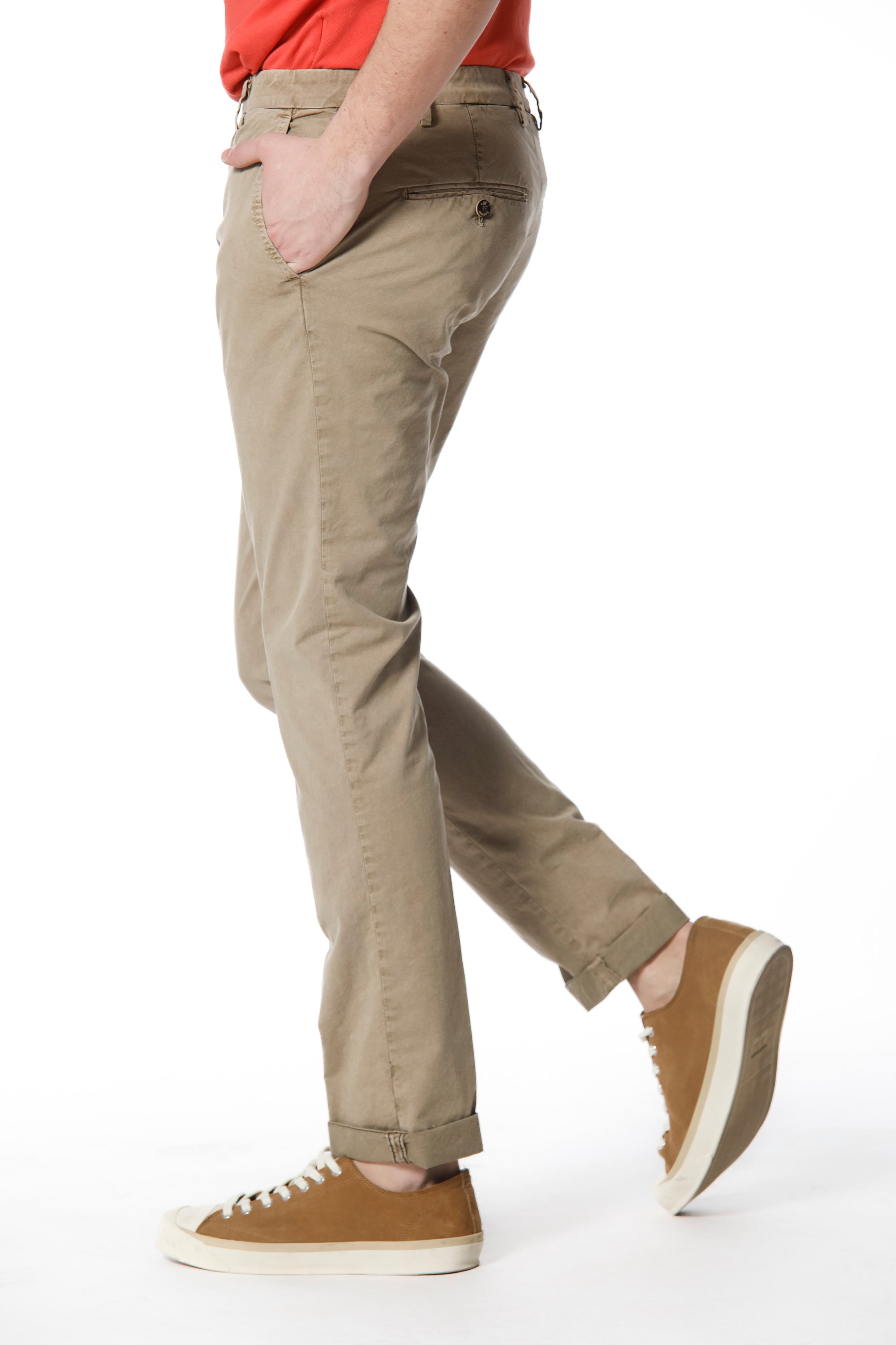 Milano Style Essential pantalon chino homme en twill stretch extra slim fit