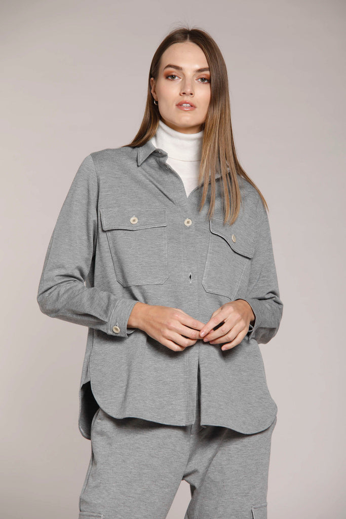 Immagine 1 di giacca da donna in jersey tecnico, colore grigio, modello City Field di Mason's
