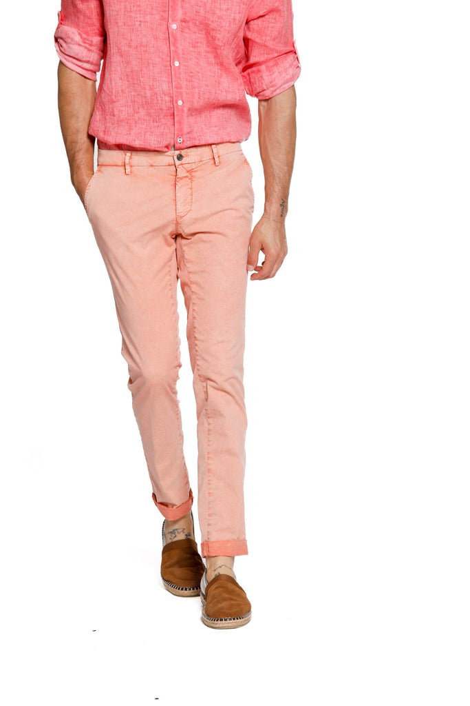 Milano Style Essential man chino pants in stretch cotton icon washing extra slim