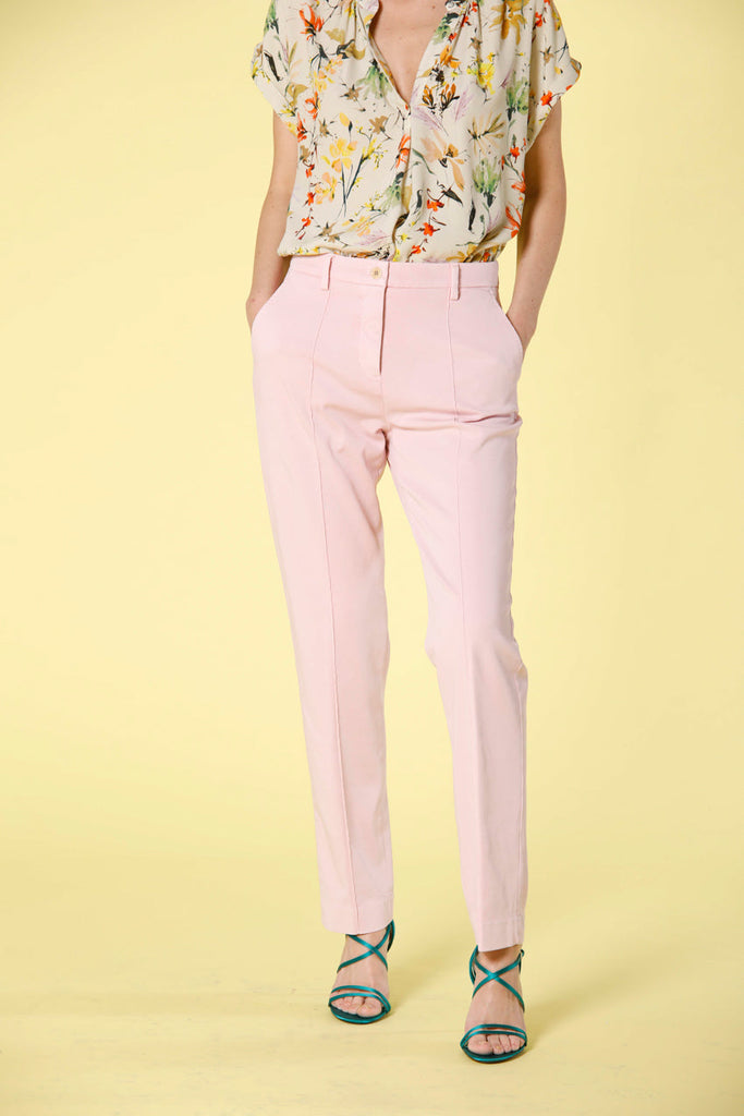 Immagine 1 di pantalone chino donna in jersey lilla modello New York di Mason's
