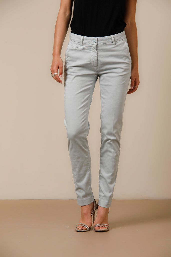 New York Slim woman chino pants in stretch satin icon washes slim